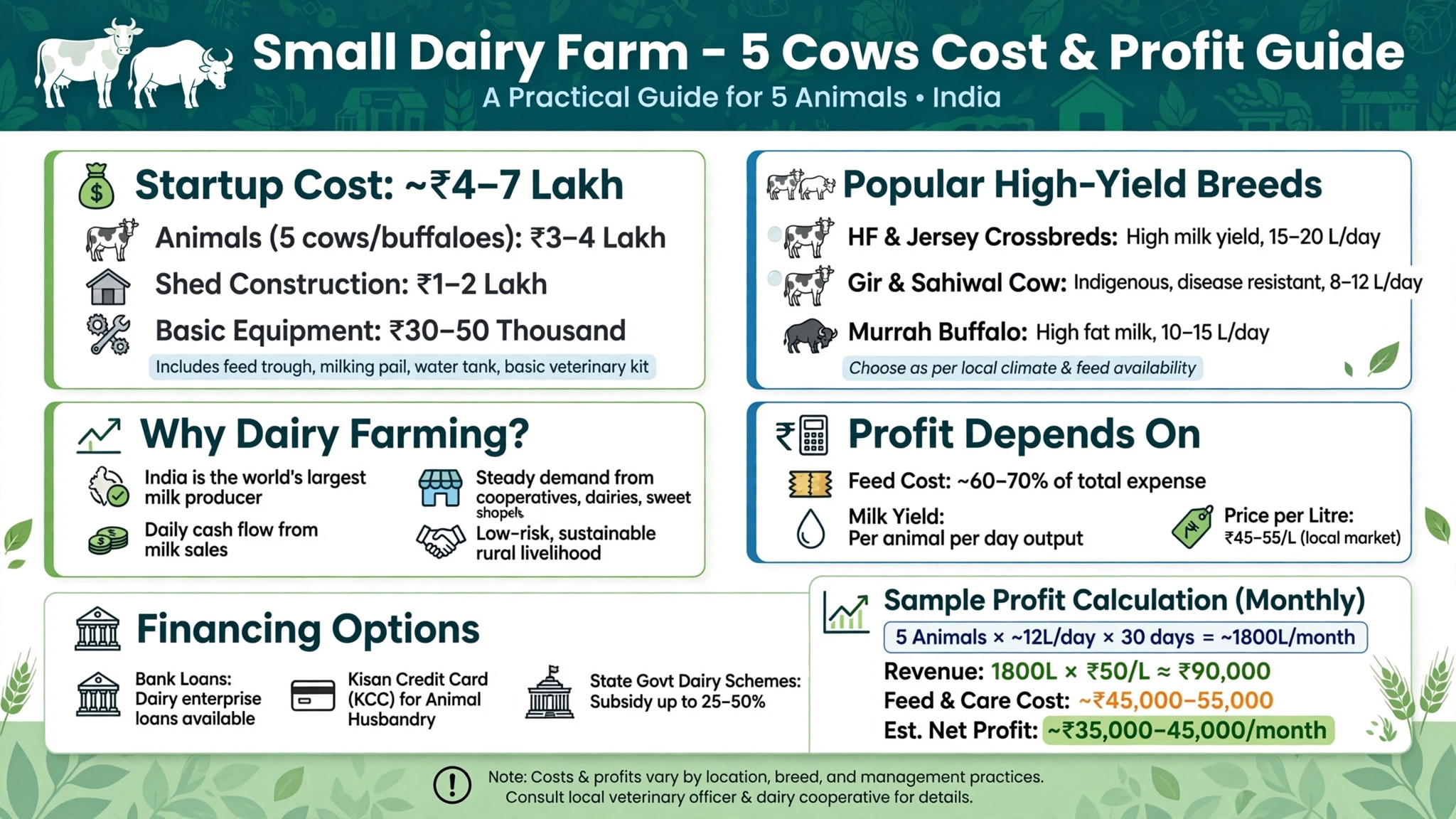 How to Start a Dairy Farming Business: Cost, Best Breeds and Profit